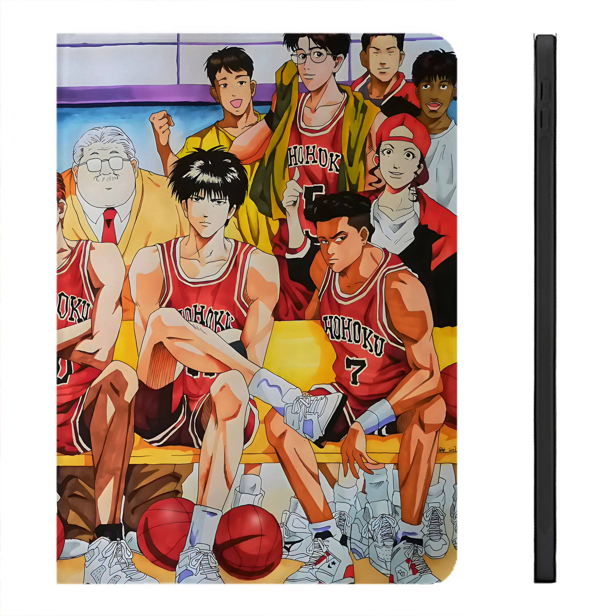 （画像用） SLAM DUNK／スラムダンク IPadケース ペンホルダー付き ブックスタイルデザイン